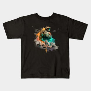 Soldier watercolor print Kids T-Shirt